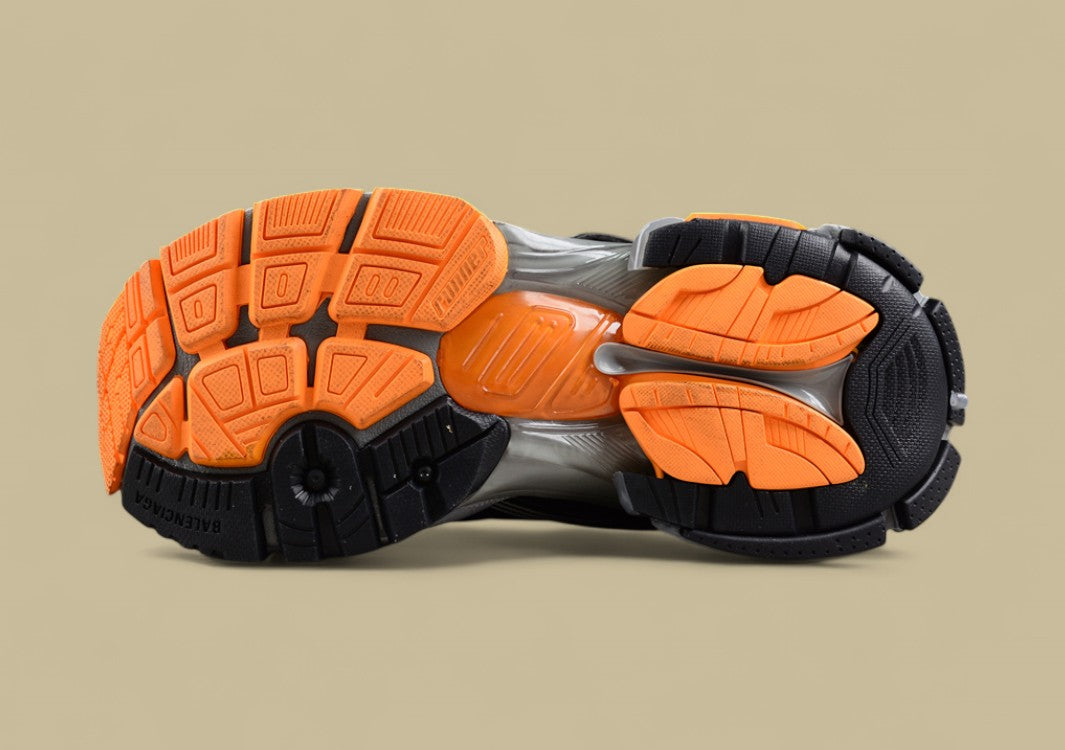 Balenciaga Runner Sneaker in Black, Grey, and Orange