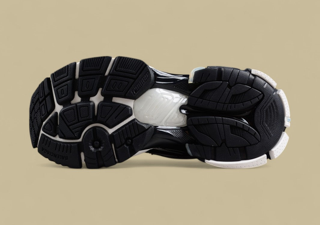 Balenciaga Runner Sneaker in Black and White Mesh