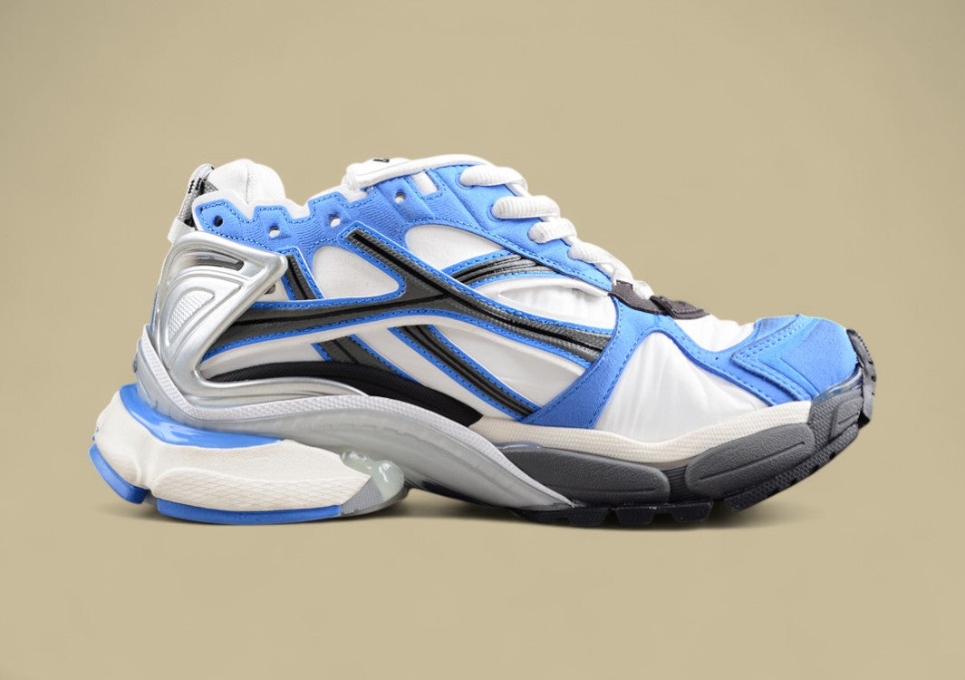 Balenciaga Runner Sneaker in Blue, White, and Grey