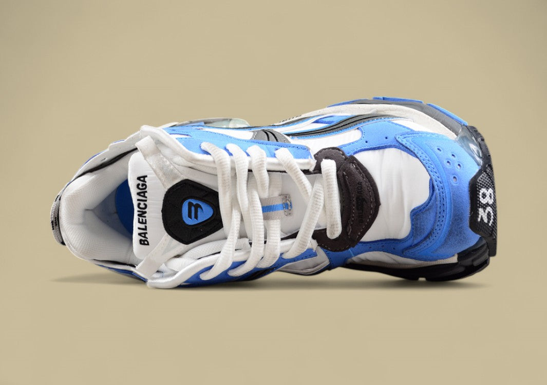 Balenciaga Runner Sneaker in Blue, White, and Grey