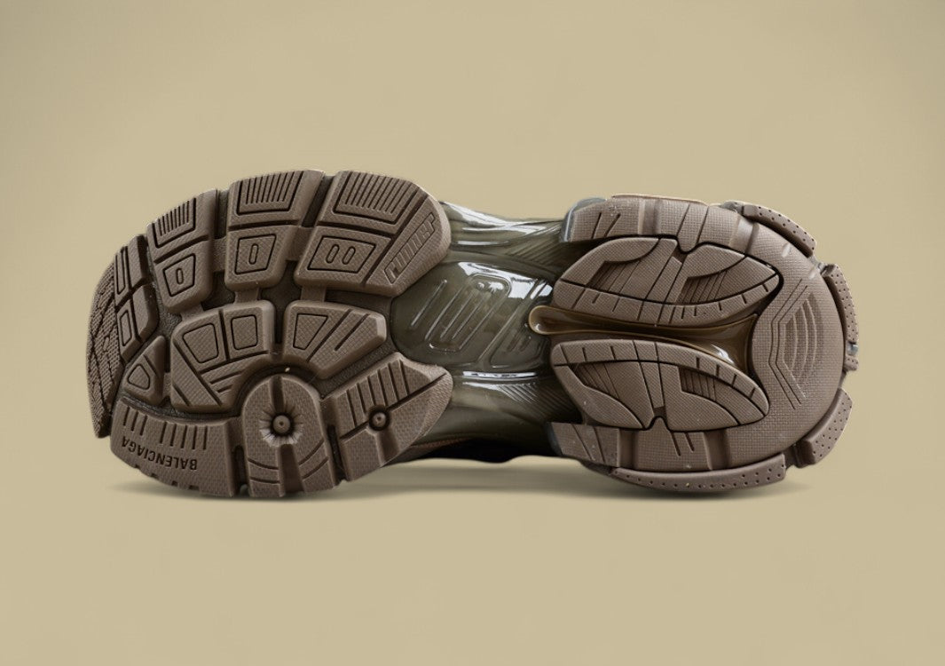 Balenciaga Runner Sneaker in Distressed Brown