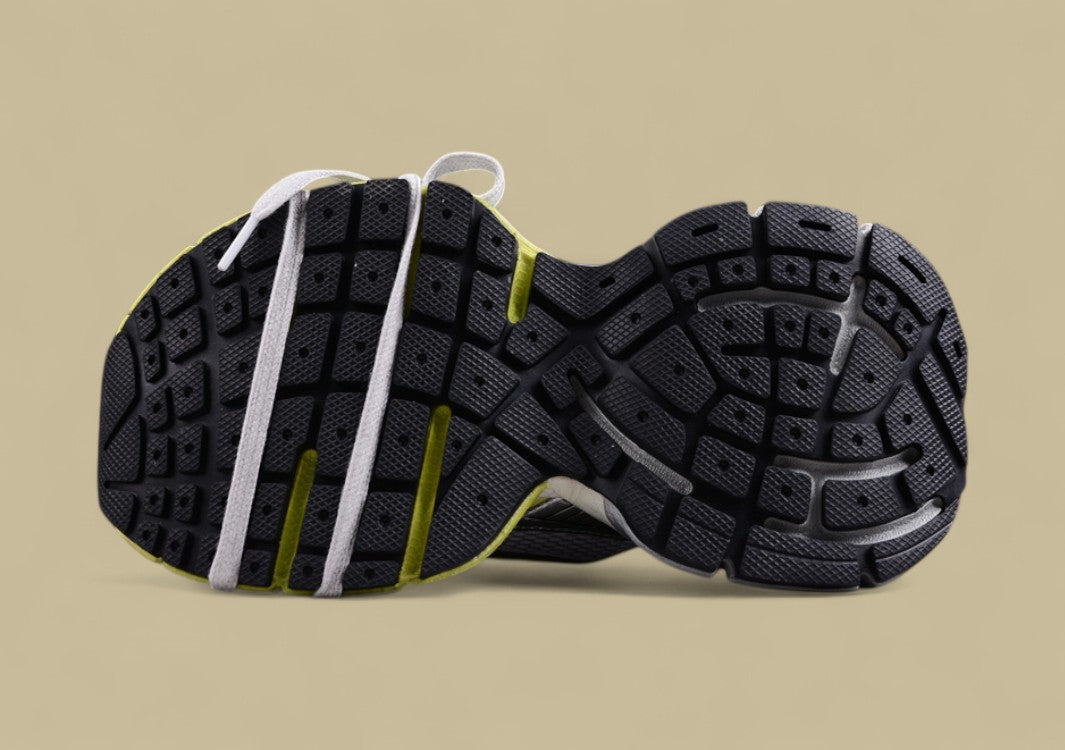 Balenciaga Runner Sneaker in Silver/Lime Blue