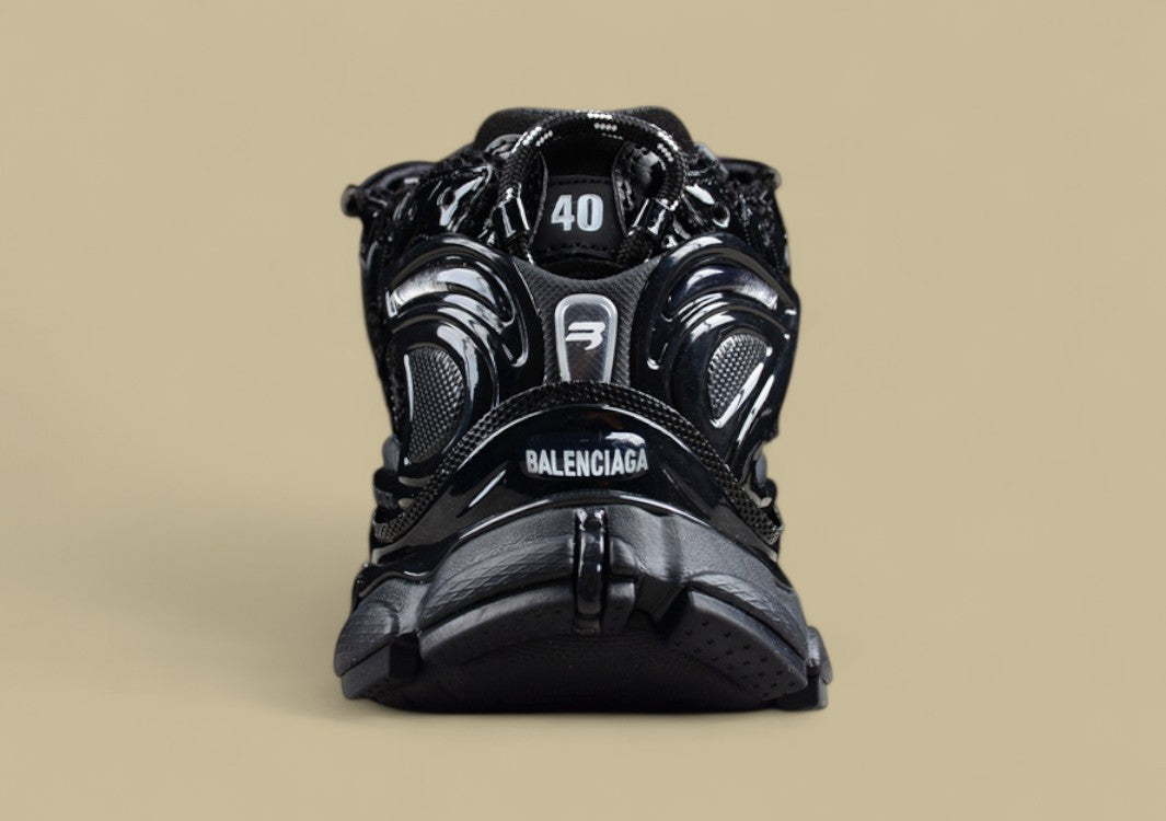 Balenciaga Runner Sneaker in Triple Black Patent
