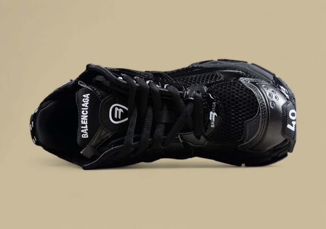 Balenciaga Runner Sneaker in Triple Black Patent