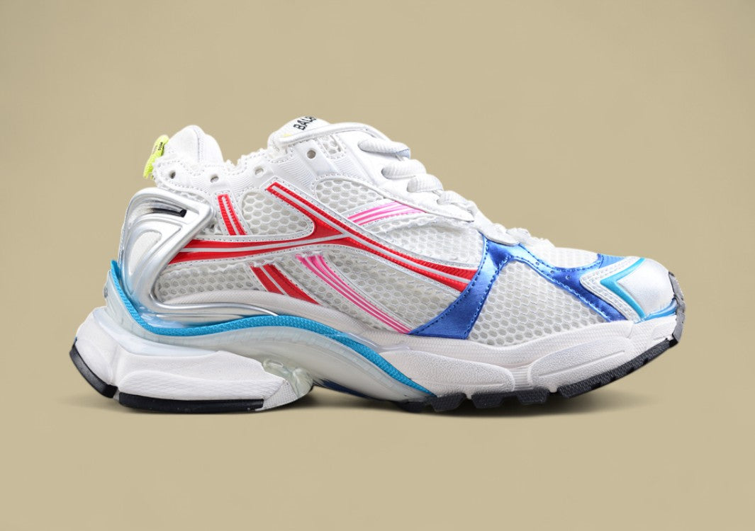 Balenciaga Runner Sneaker in White/Multicolor