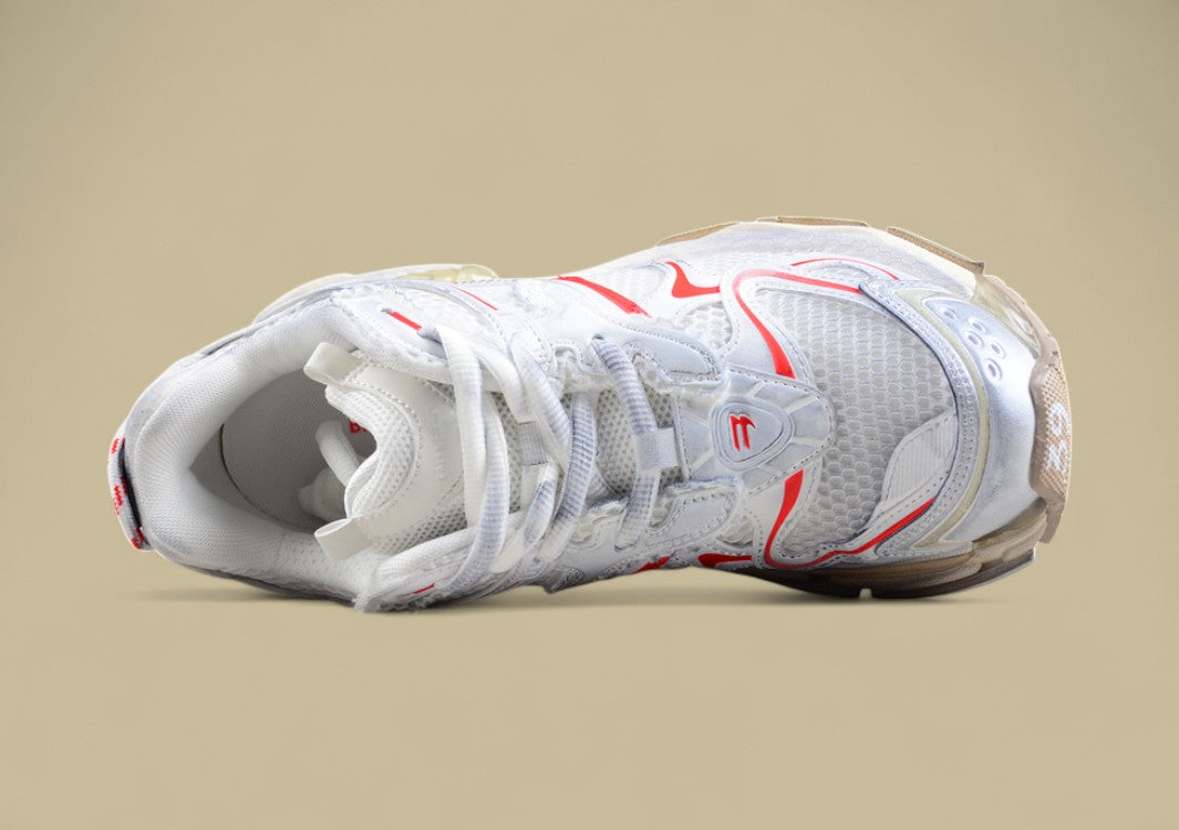 Balenciaga Runner Sneaker in White/Red
