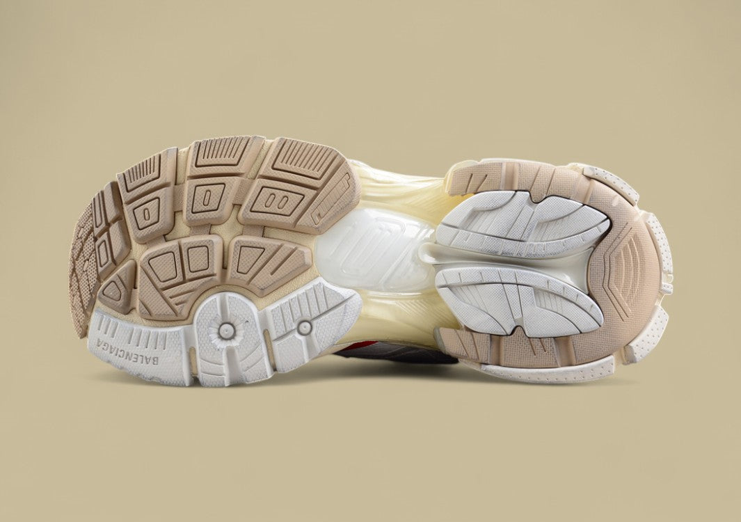 Balenciaga Runner Sneaker in White/Red