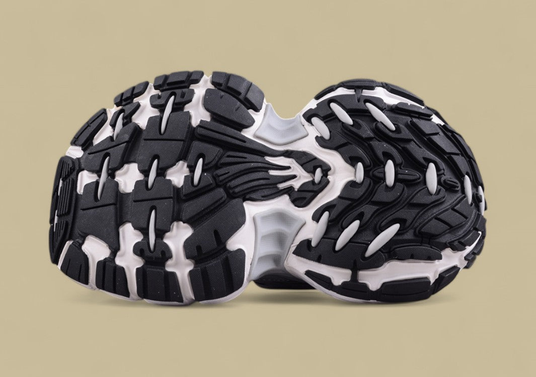 Balenciaga Runner Sneaker in White/Silver