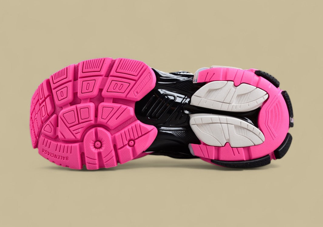 Balenciaga Runner Sneaker in White, Black, and Pink