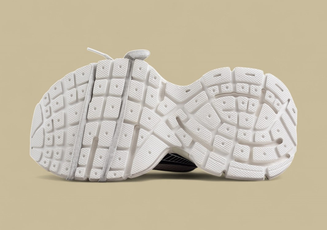 Balenciaga Runner Sneaker in White with Black Graphic Detailing