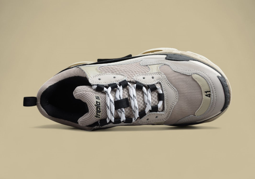 Balenciaga Silver And Black Men's And Women's Shoes