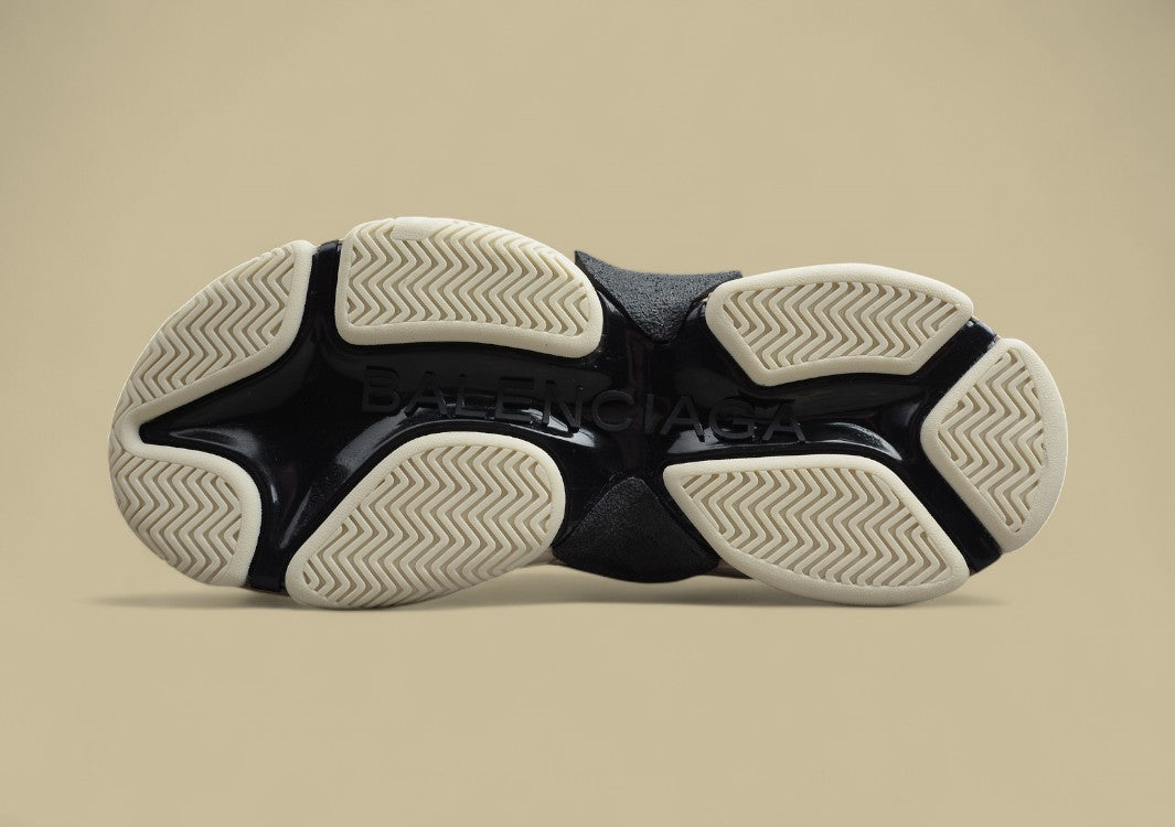 Balenciaga Silver And Black Men's And Women's Shoes