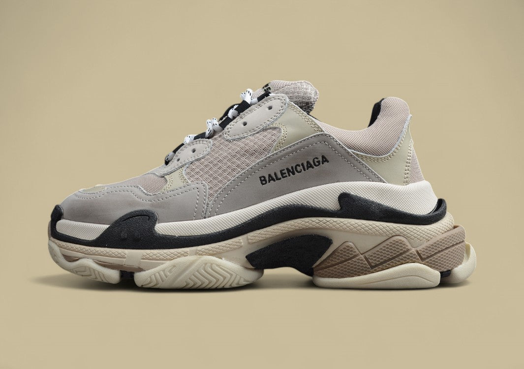 Balenciaga Silver And Black Men's And Women's Shoes