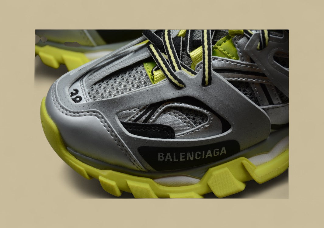 Balenciaga Silver Yellow Sneaker