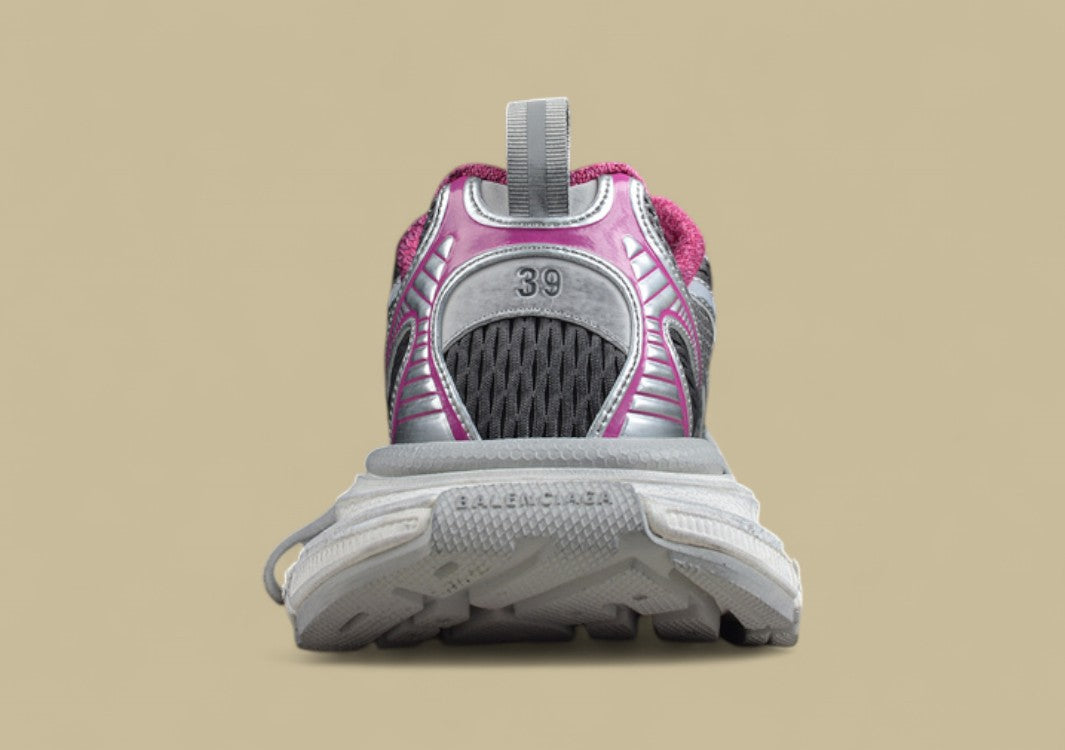 Balenciaga Sneaker – Silver & Fuchsia Panel