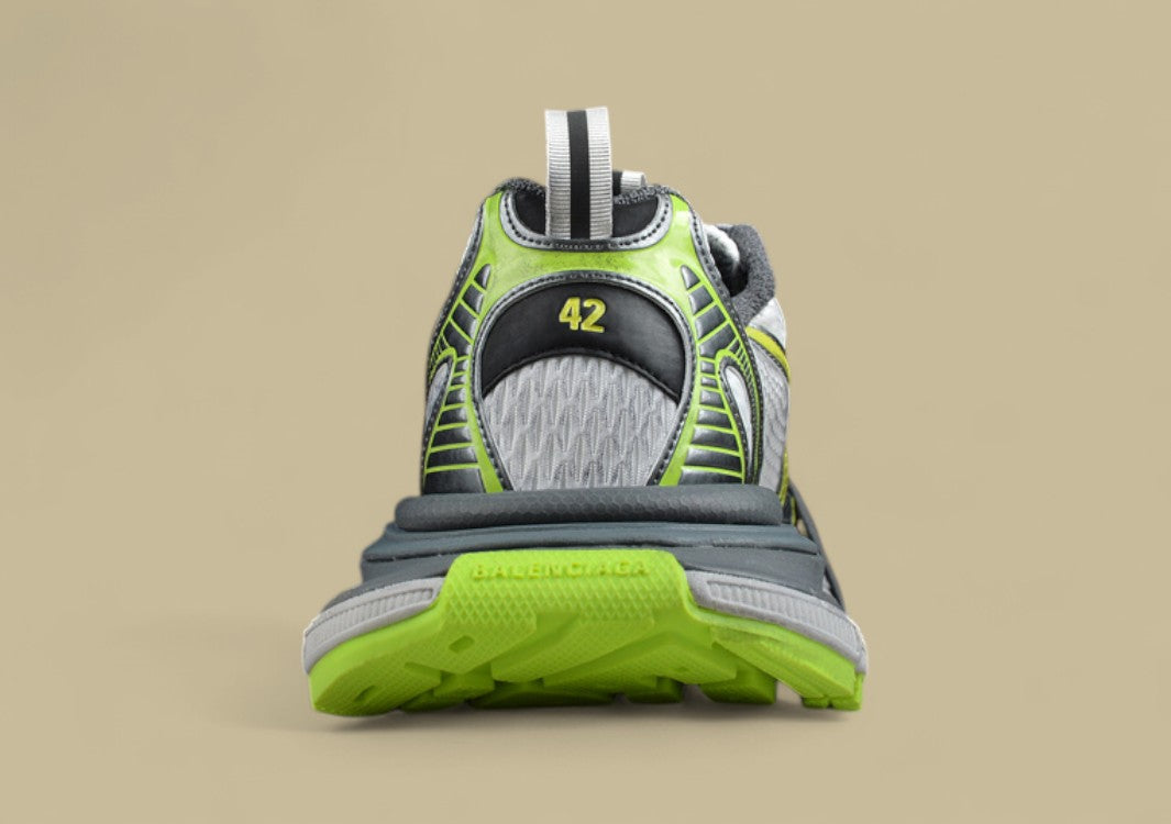 Balenciaga Sneaker – Silver & Neon Green