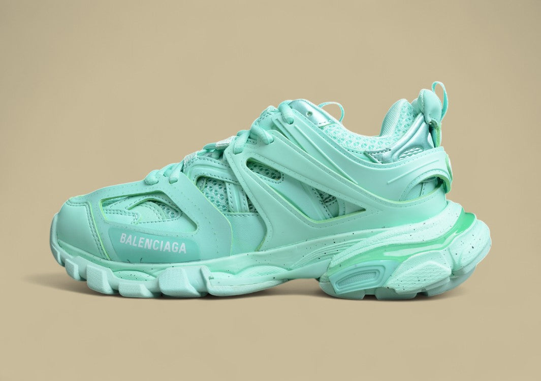 Balenciaga Three Generations Outdoor Concept Retro Dad Shoes Tiffany Green