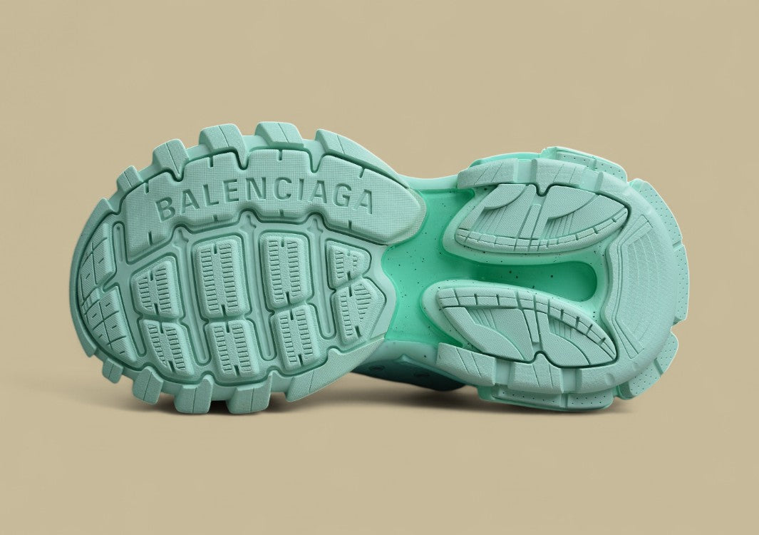 Balenciaga Three Generations Outdoor Concept Retro Dad Shoes Tiffany Green