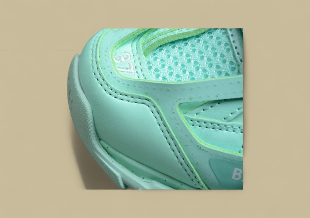 Balenciaga Three Generations Outdoor Concept Retro Dad Shoes Tiffany Green