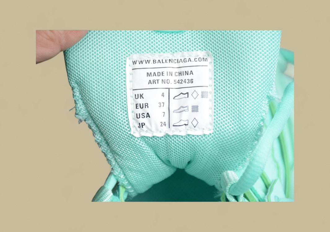 Balenciaga Three Generations Outdoor Concept Retro Dad Shoes Tiffany Green