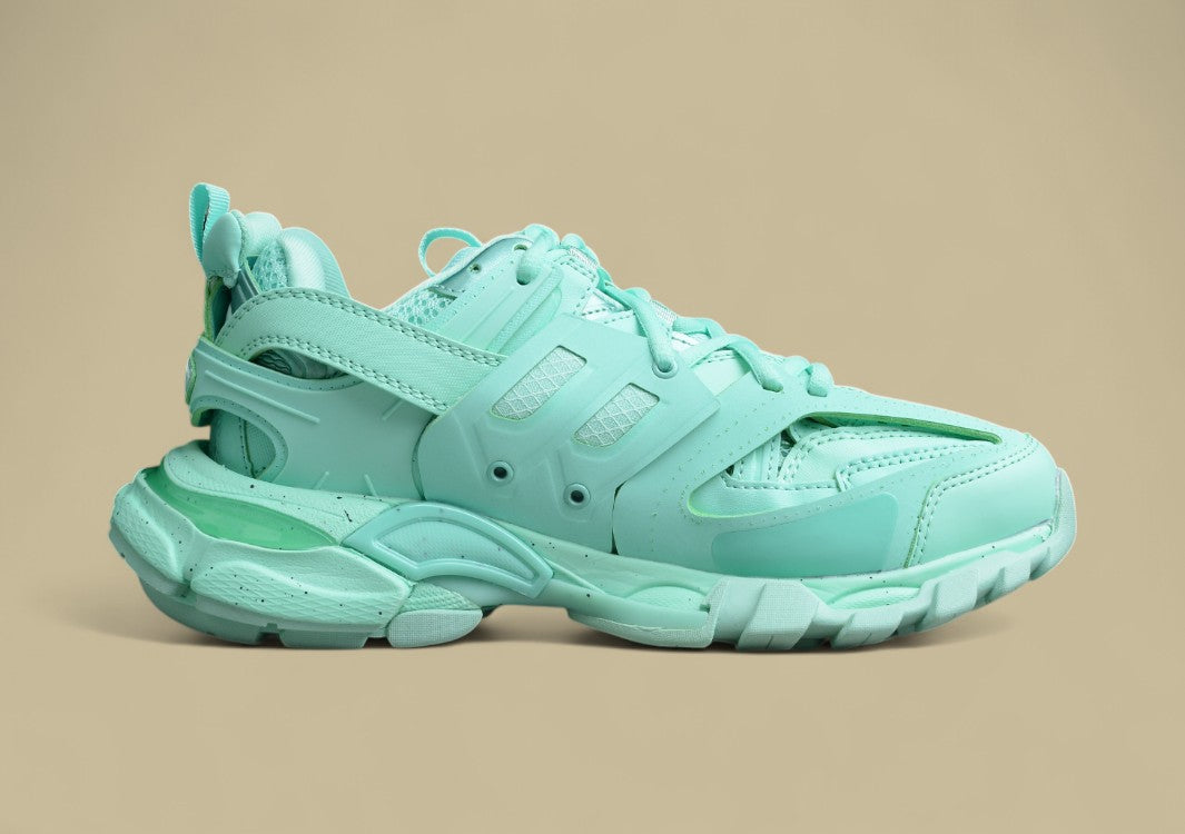 Balenciaga Three Generations Outdoor Concept Retro Dad Shoes Tiffany Green
