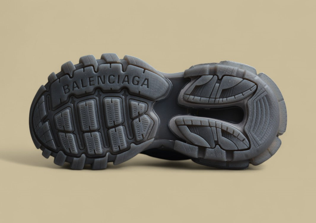Balenciaga Three Generations Transparent Sole Sports Blue Shoes