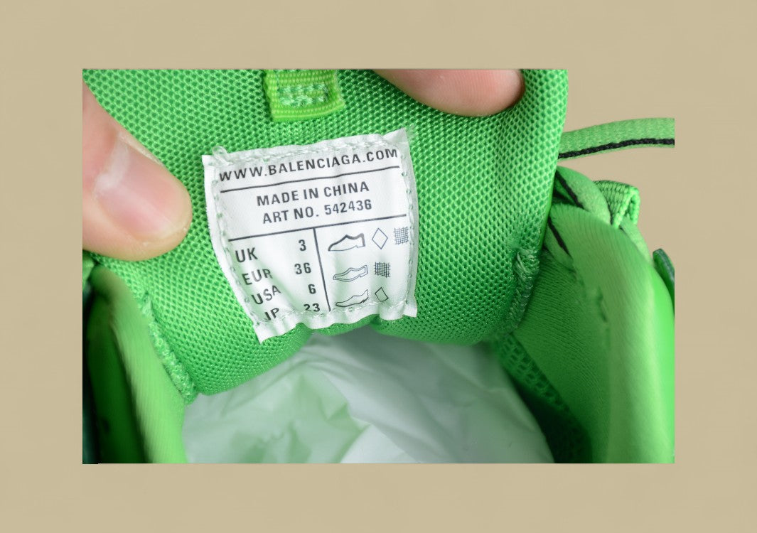 Balenciaga Track 3 GZ-Replik In Knalligem Neongrün
