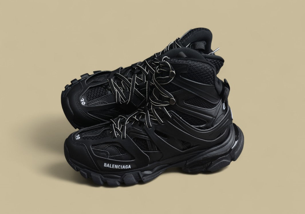 Balenciaga Track High Top 3.0 Mesh Nylon Sneaker in Schwarz