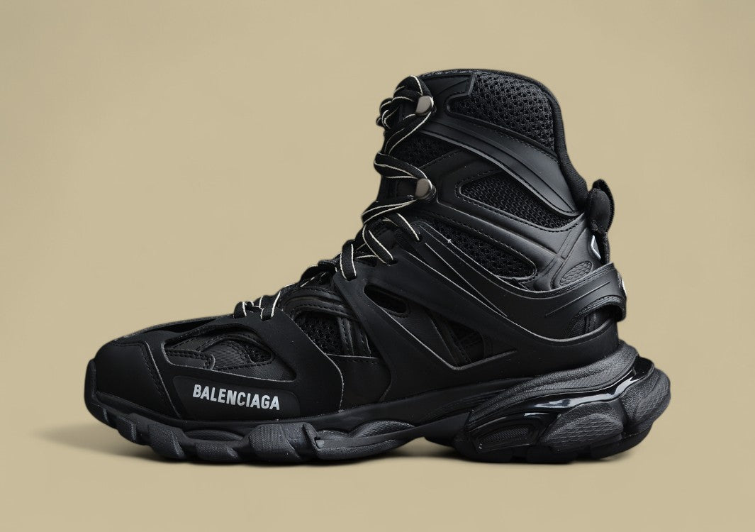 Balenciaga Track High Top 3.0 Mesh Nylon Sneaker in Schwarz