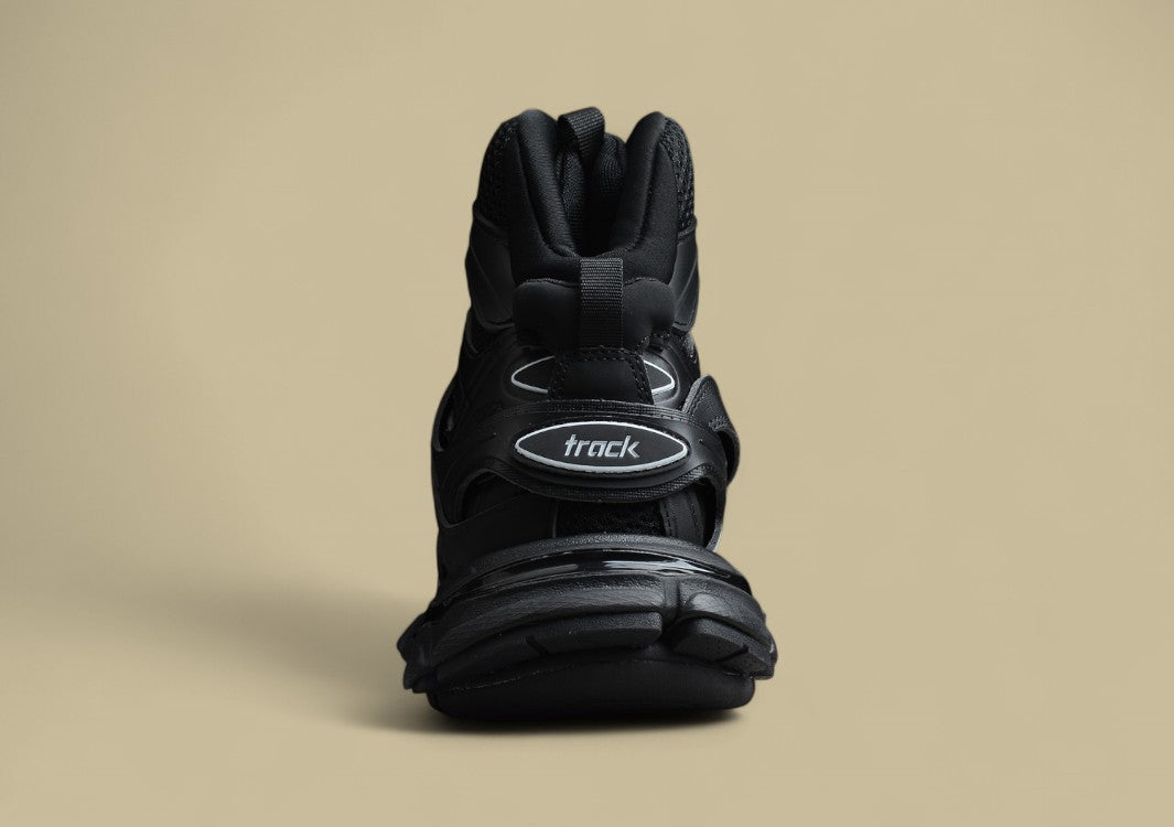 Balenciaga Track High Top 3.0 Mesh Nylon Sneaker in Schwarz