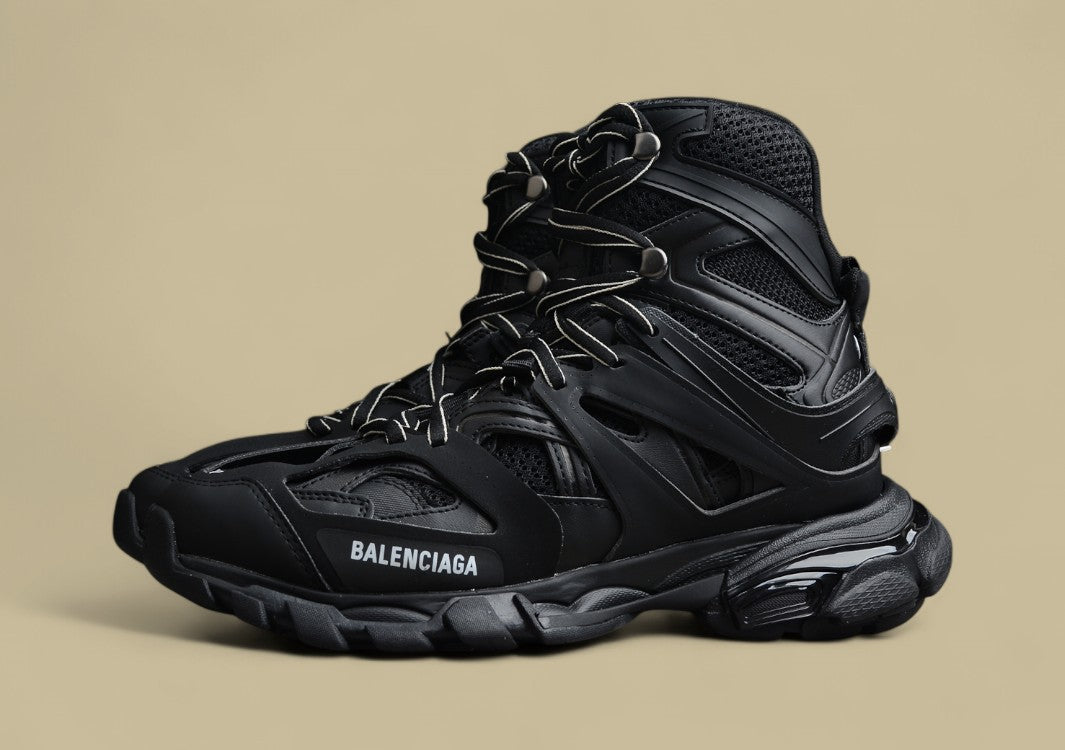 Balenciaga Track High Top 3.0 Mesh Nylon Sneaker in Schwarz