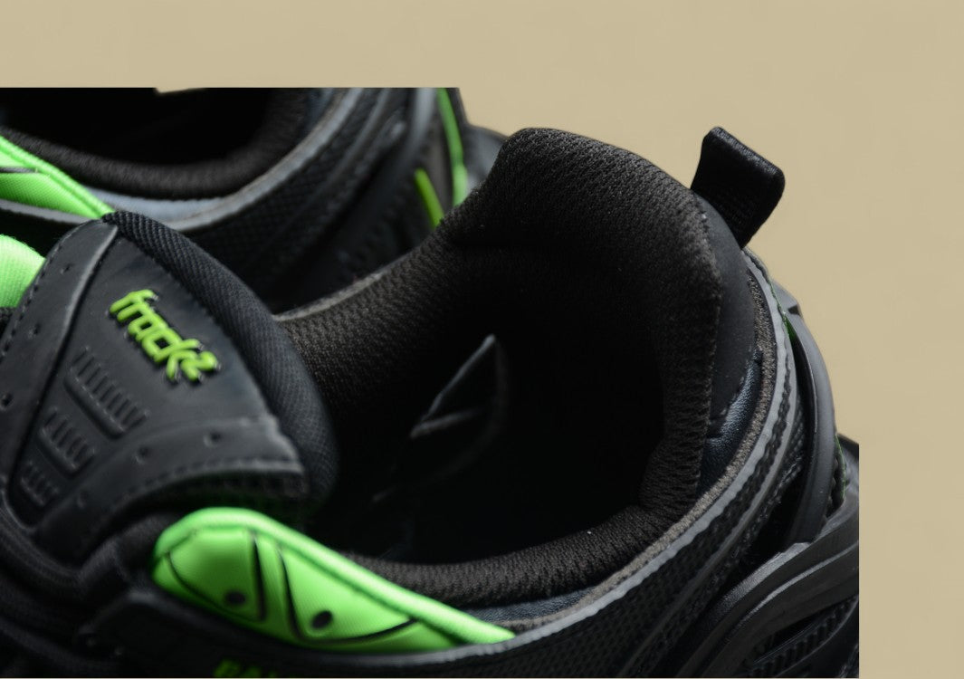 Balenciaga Track R58 Black Neon Green Fourth-Generation Outdoor Sneaker