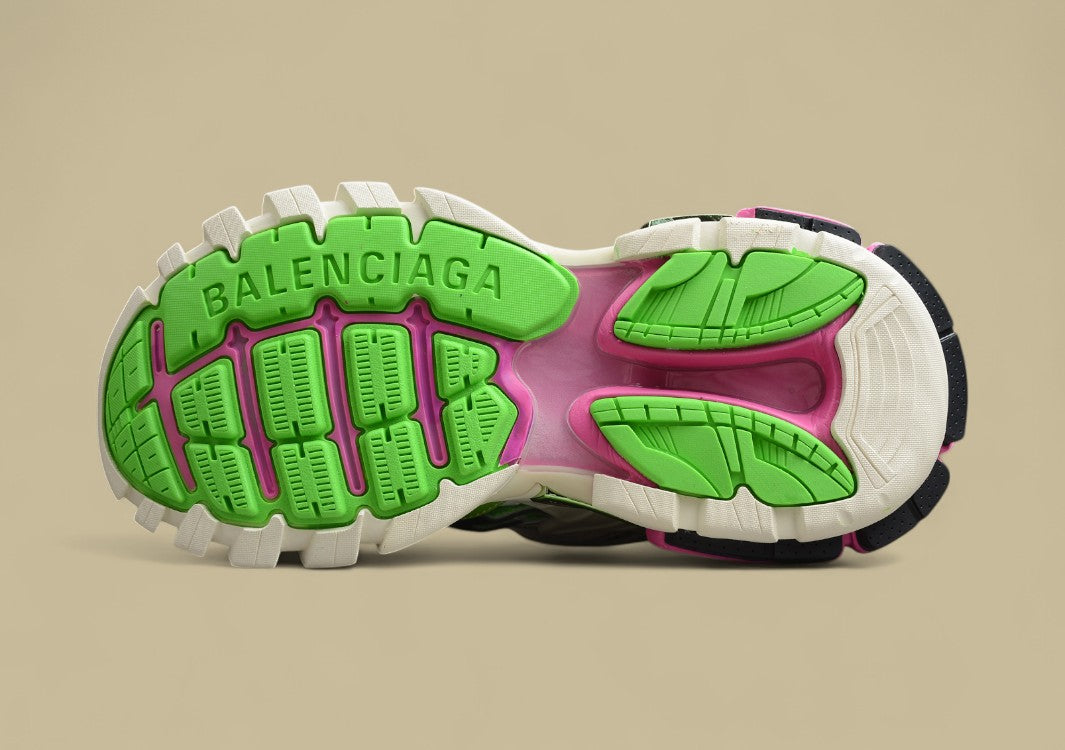 Balenciaga Track R58 Neon Green Pink Multicolor Retro Outdoor Sneaker