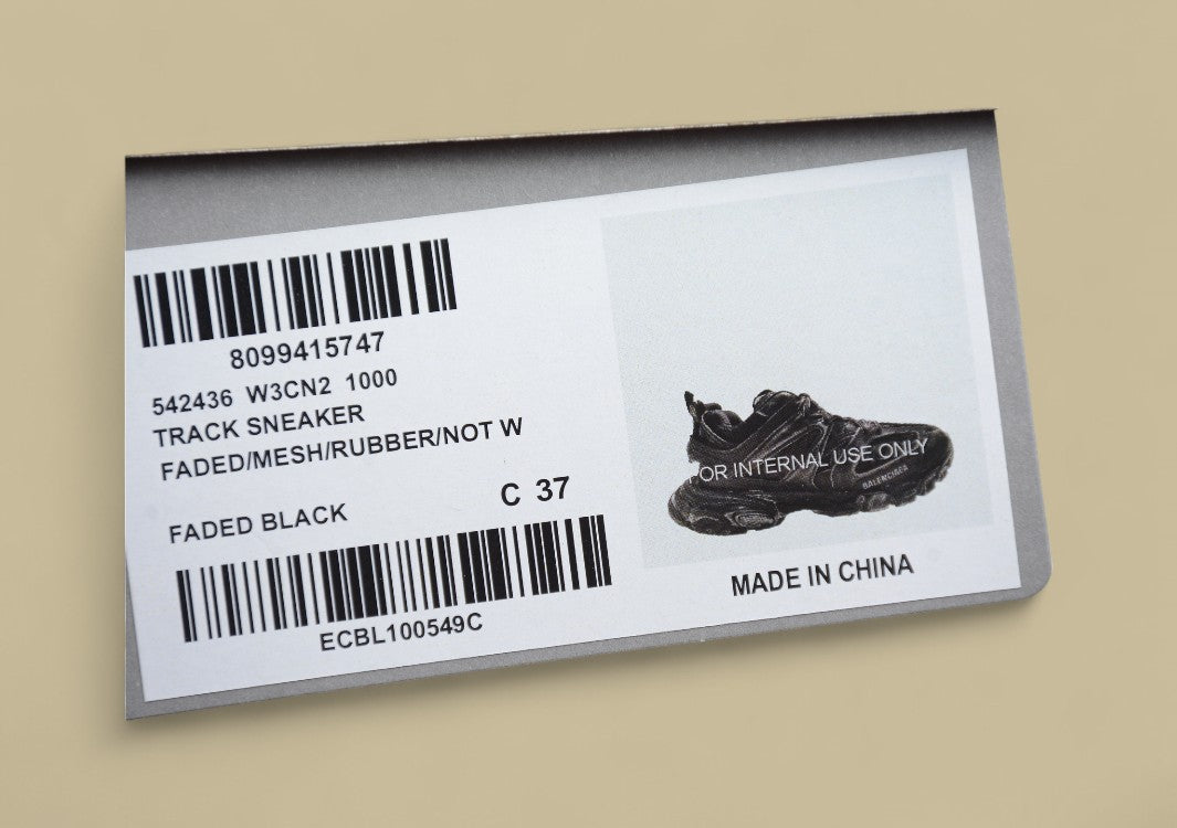 Balenciaga Track Sneaker Black Distressed