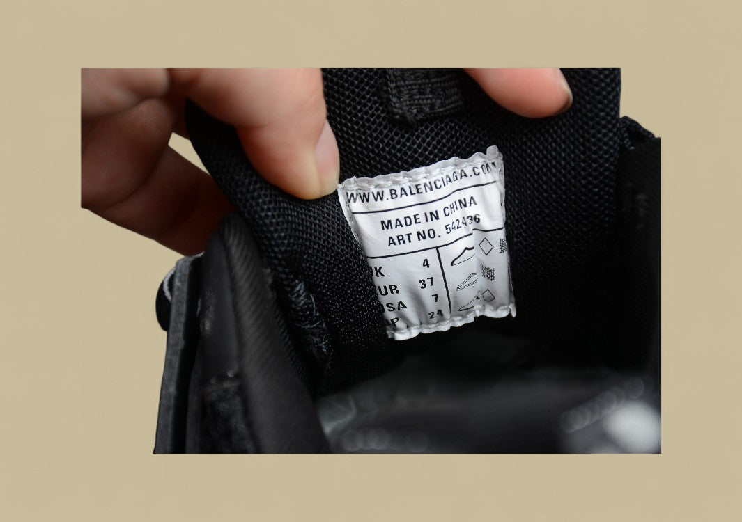 Balenciaga Track Sneaker Black Distressed