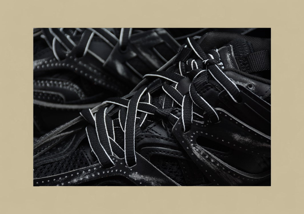Balenciaga Track Sneaker Black Distressed