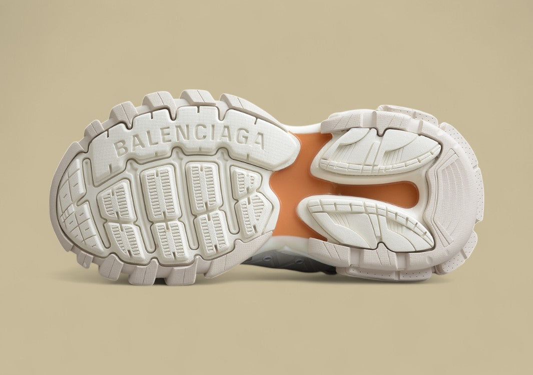 Balenciaga Track Sneaker In Off-White Khaki Mit Mesh