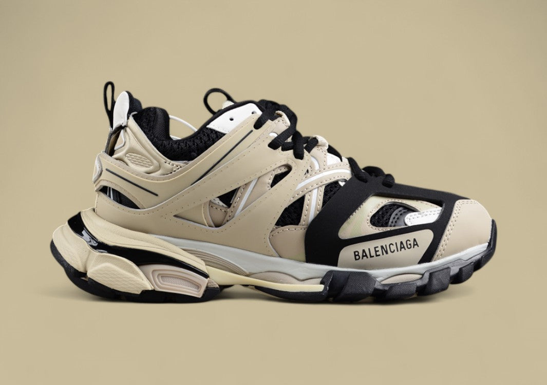 Balenciaga Track Sneaker in Beige and Black