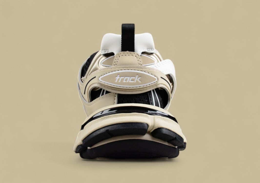 Balenciaga Track Sneaker in Beige and Black