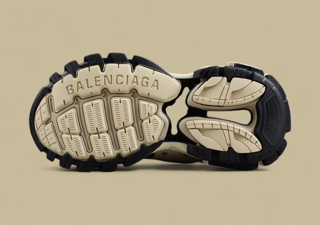 Balenciaga Track Sneaker in Beige and Black