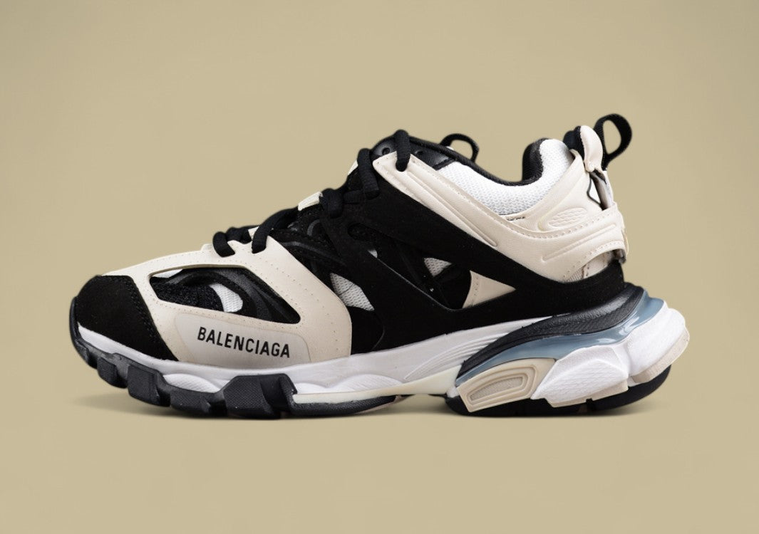 Balenciaga Track Sneaker in Black and Cream