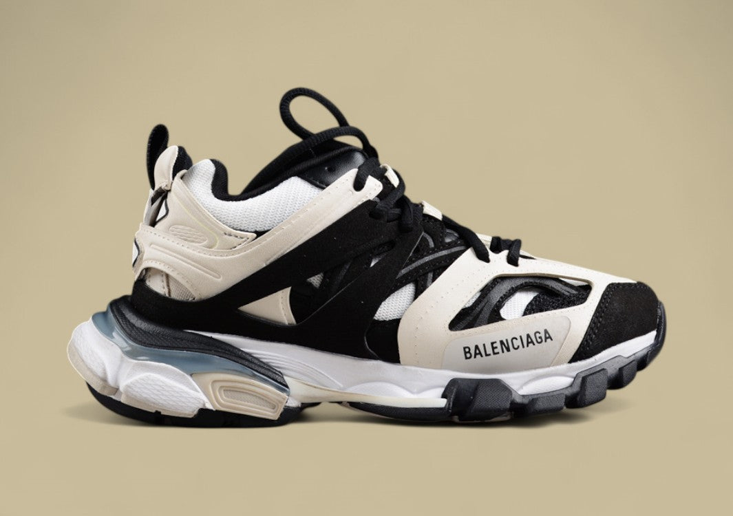 Balenciaga Track Sneaker in Black and Cream