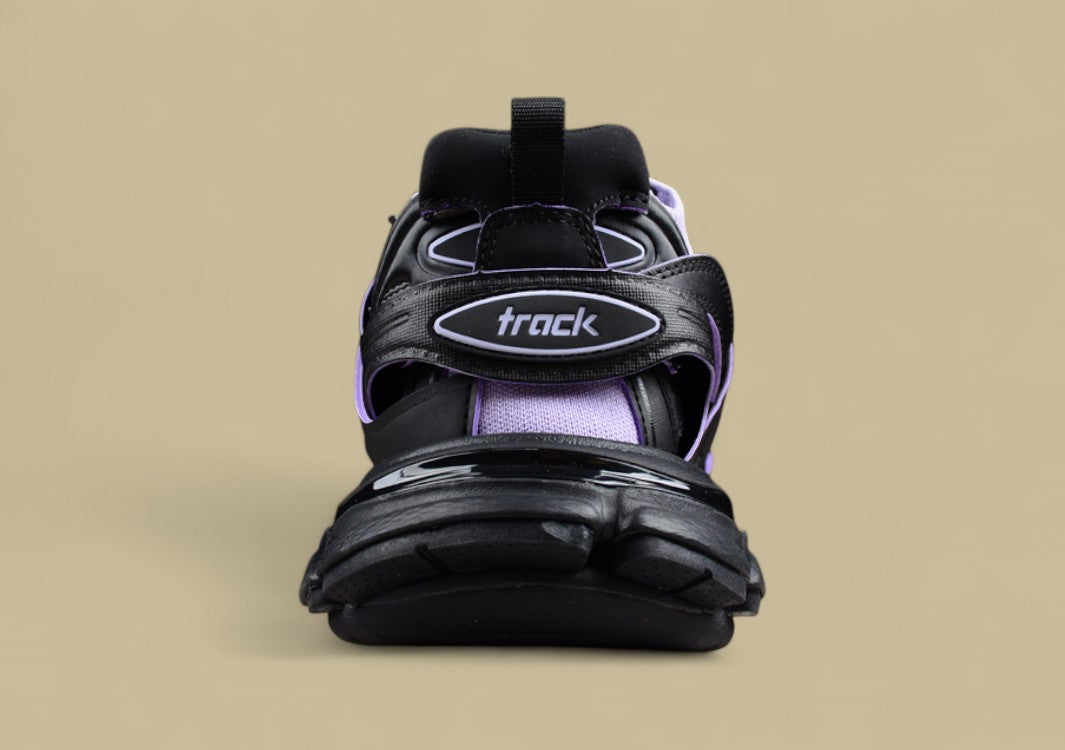 Balenciaga Track Sneaker in Black and Purple