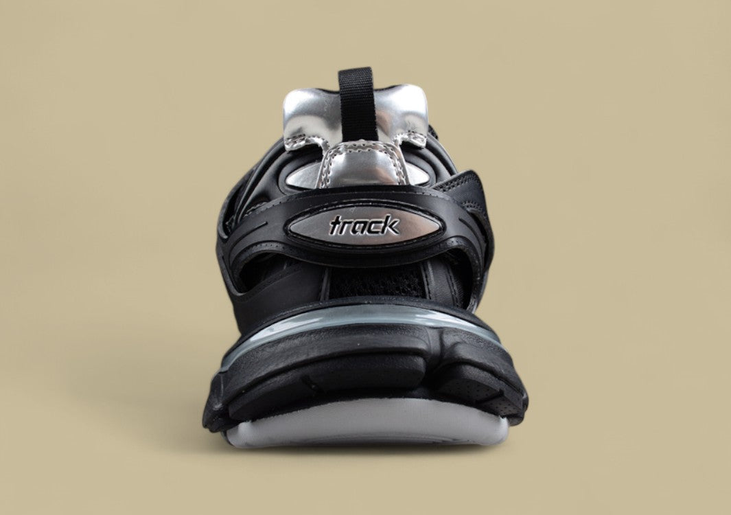 Balenciaga Track Sneaker in Black and Silver