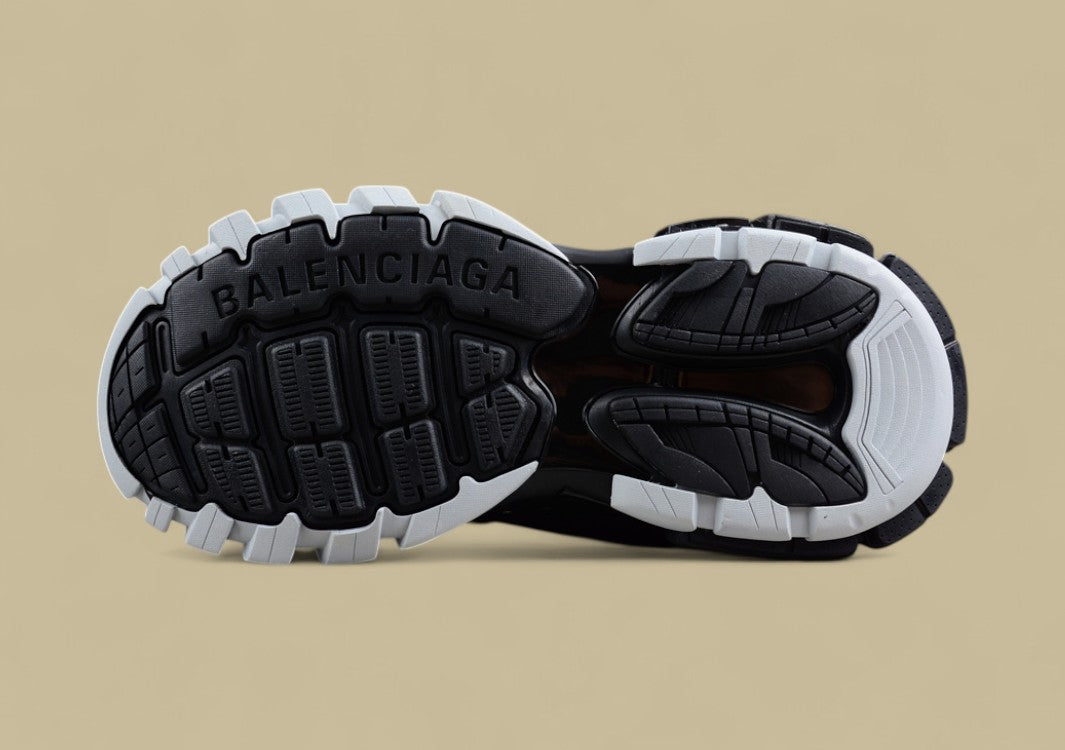 Balenciaga Track Sneaker in Black and Silver