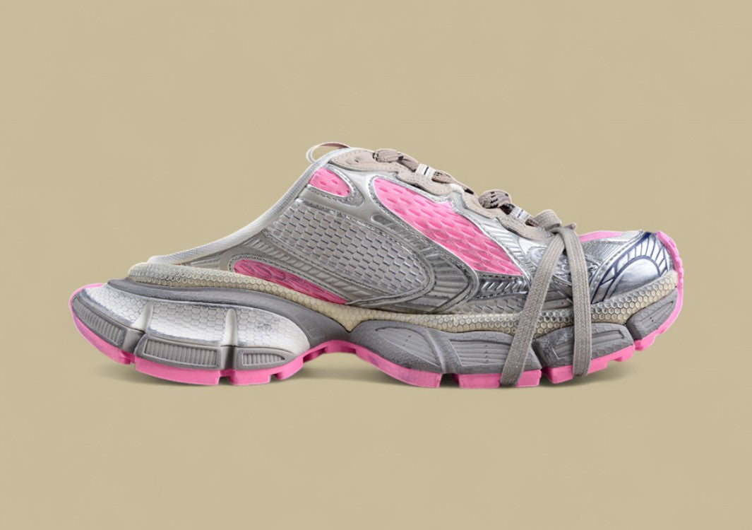 Balenciaga Track Sneaker in Gray & Pink