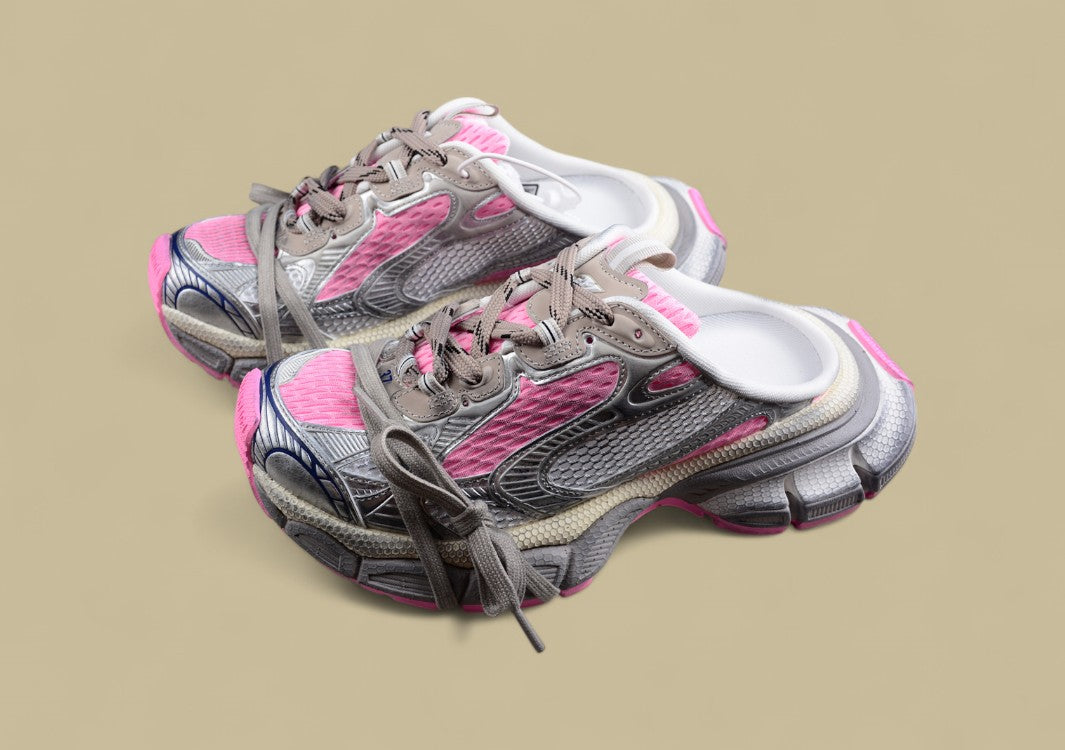 Balenciaga Track Sneaker in Gray & Pink