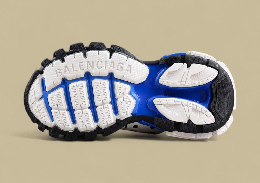 Balenciaga Track Sneaker in Grey, Blue & White