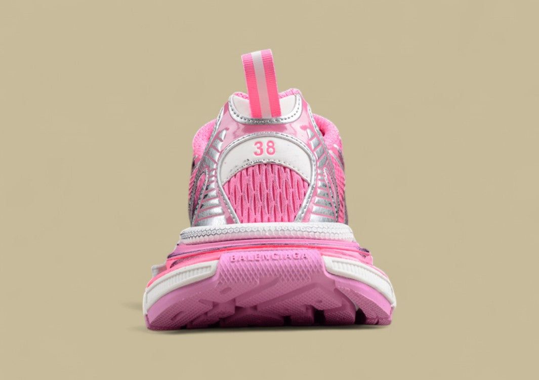 Balenciaga Track Sneaker in Silver/Pink