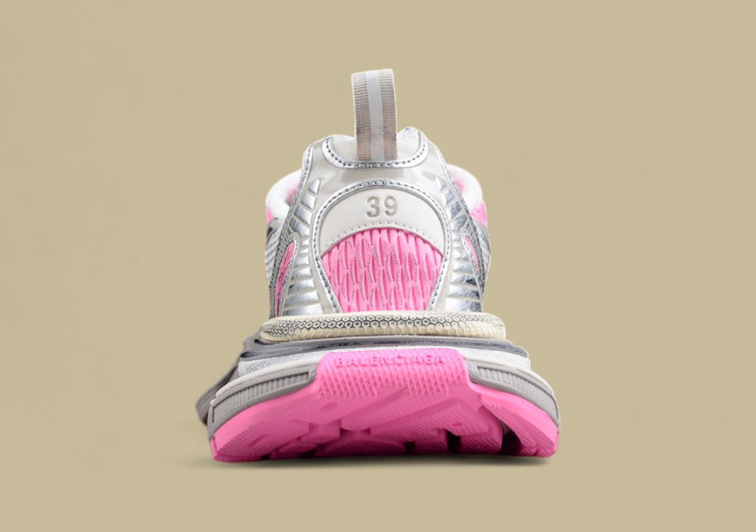 Balenciaga Track Sneaker in Silver & Pink
